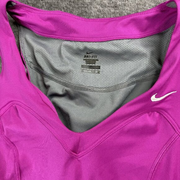 Nike Dri-Fit Womens Purple Tank Top Light Weight Active Small Polyester & Spande - Picture 3 of 3